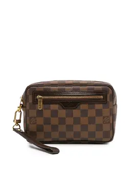 Louis Vuitton Pre-Owned: Коричневый клатч 