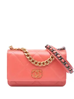 CHANEL Pre-Owned: Розовый кошелёк 