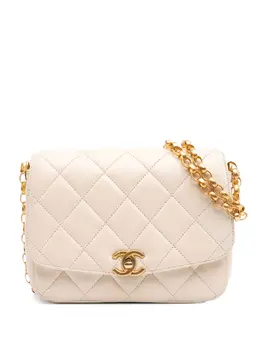 CHANEL Pre-Owned: Белая сумка через плечо 