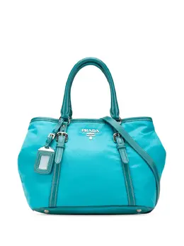 Prada Pre-Owned: Голубая сумка 