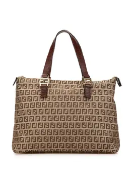 Fendi Pre-Owned: Коричневая сумка-шоппер 