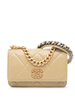 CHANEL Pre-Owned: Коричневый кошелёк 