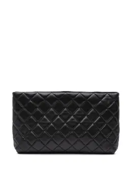 CHANEL Pre-Owned: Чёрный клатч 