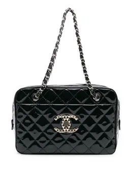 CHANEL Pre-Owned: Голубая сумка 