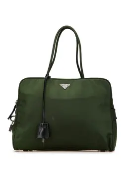 Prada Pre-Owned: Зелёная сумка 
