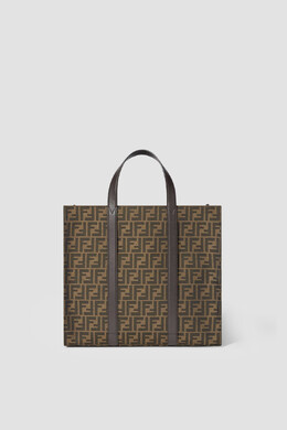 Fendi: Тёмная сумка  FF