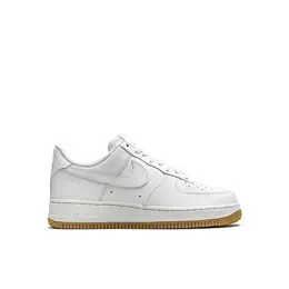 NIKE: Серебристые кроссовки  Air Force 1