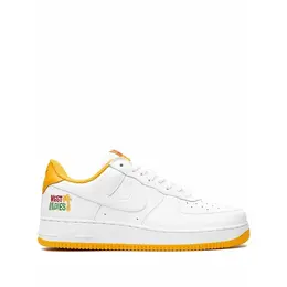 NIKE: Серебристые кроссовки  Air Force 1