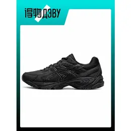 ASICS: Чёрные кроссовки 