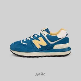 New Balance: Синие кроссовки  574