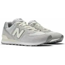New Balance: Серые кроссовки  574