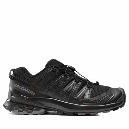 Salomon: Чёрные кроссовки 