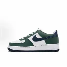 NIKE: Зелёные кроссовки  Air Force 1