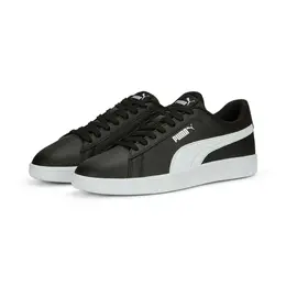 PUMA: Чёрные кеды  Smash