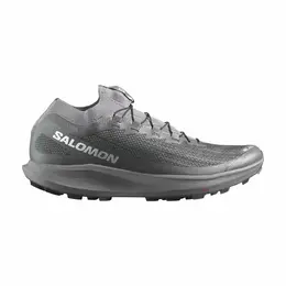 Salomon: Серые кроссовки 