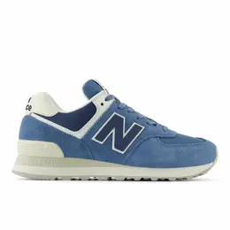 New Balance: Голубые кроссовки  574