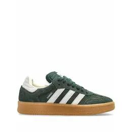 adidas: Зелёные кроссовки  Samba