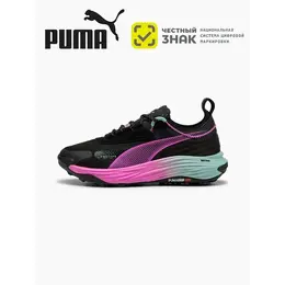 PUMA: Чёрные кроссовки 