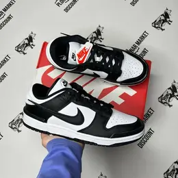 NIKE: Чёрные кроссовки  Dunk Low