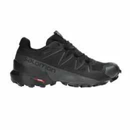 Salomon: Чёрные кроссовки 