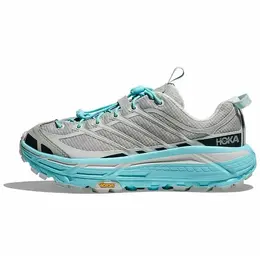 HOKA ONE ONE: Серые кроссовки 