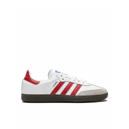 adidas: Белые кроссовки  Samba