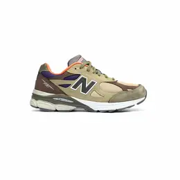 New Balance: Кроссовки цвета хаки 