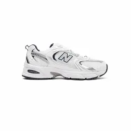 New Balance: Серебристые кроссовки 