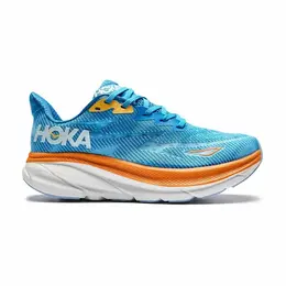 HOKA ONE ONE: Синие кроссовки 