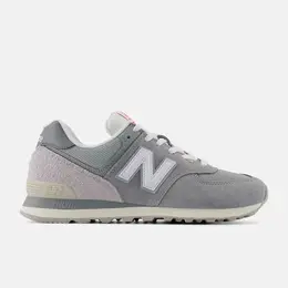New Balance: Зелёные кроссовки  574