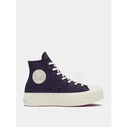 Converse: Фиолетовые кеды  Chuck Taylor All Star Lift