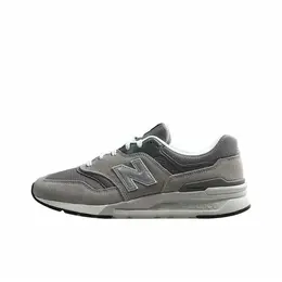 New Balance: Серые кроссовки 