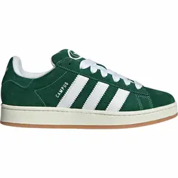 adidas: Зелёные кроссовки  Campus