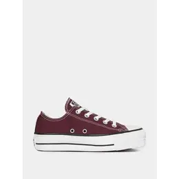 Converse: Бордовые кеды  Chuck Taylor