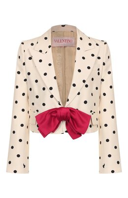 Valentino: Шёлковый жакет 