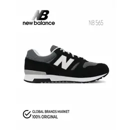 New Balance: Чёрные кроссовки 