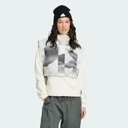 adidas: Белый жилет 