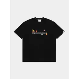 AAPE BY A BATHING APE: Чёрная футболка 