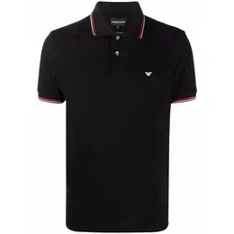 EMPORIO ARMANI: Чёрное поло 