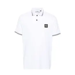 Stone Island: Серебристое поло 