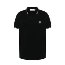 Stone Island: Чёрное поло  Compass