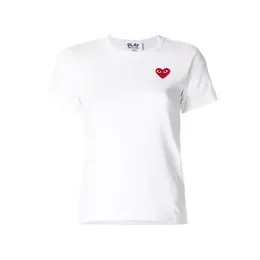 Comme des Garcons PLAY: Серебристая футболка 