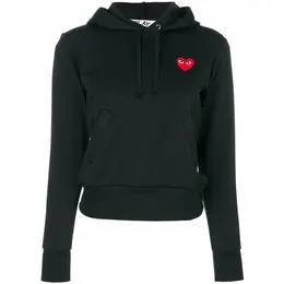 Comme des Garcons PLAY: Чёрная толстовка 