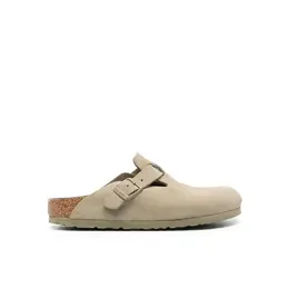 Birkenstock: Зелёные сабо  Boston
