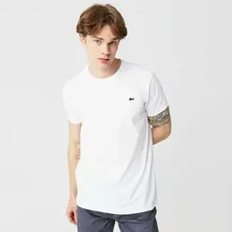 LACOSTE: Белая футболка 