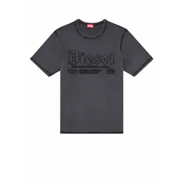 DIESEL: Серая футболка 