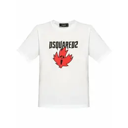 DSQUARED2: Серебристая футболка 