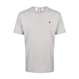 Comme des Garcons PLAY: Серая футболка 