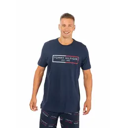 TOMMY HILFIGER: Синяя футболка 