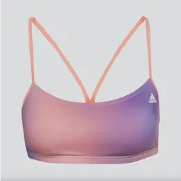 adidas: Фиолетовый топ 
